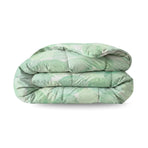 Zelesta Comfort Design Summer Duvet - Fresh Leaf, product shot showing the fresh green leaf botanical print