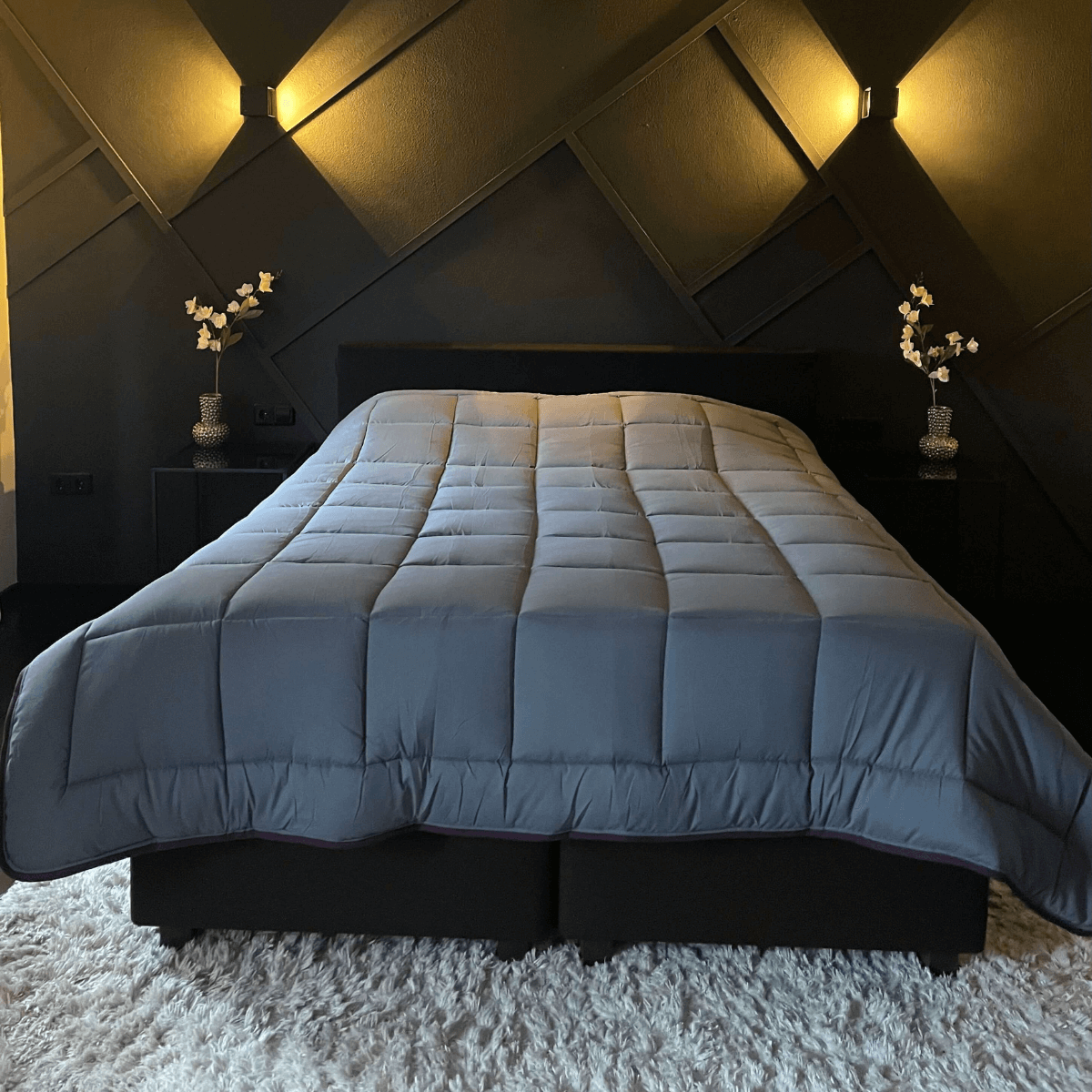 Zelesta Everyday Duo Summer Duvet - Purple & Anthracite