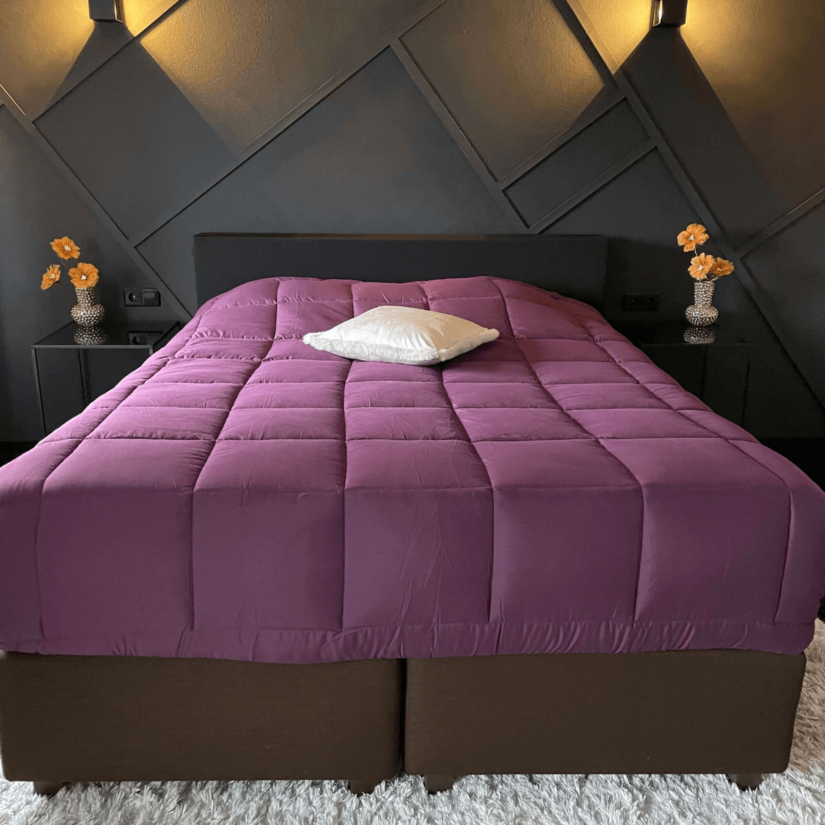Zelesta Everyday Duo Summer Duvet - Purple & Anthracite