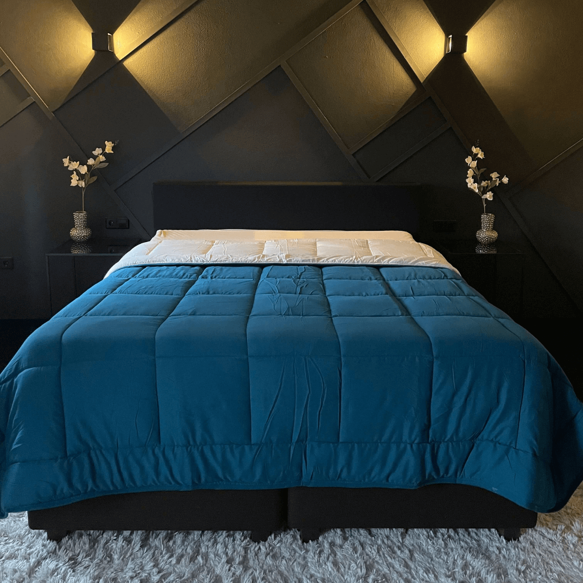 Zelesta Everyday Duo Dekbed - Turquoise & Beige