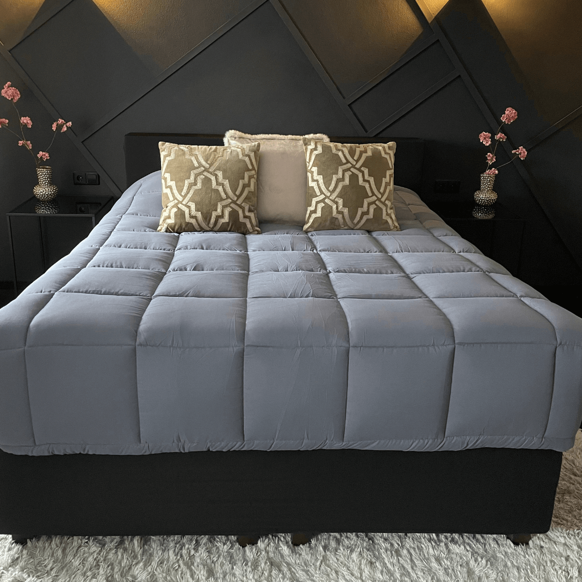 Zelesta Everyday Duo Couette Été - Gris foncé & Gris argenté