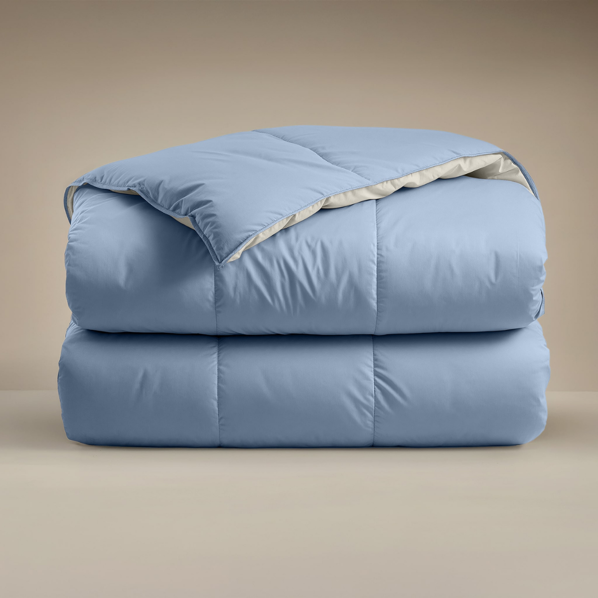 Zelesta Deluxe Duo Percale Cotton Duvet - Dream Blue & Cream