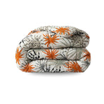 Zelesta Comfort Design Duvet - Jungle Vibe, product shot showing the tropical jungle print in vibrant greens and oranges