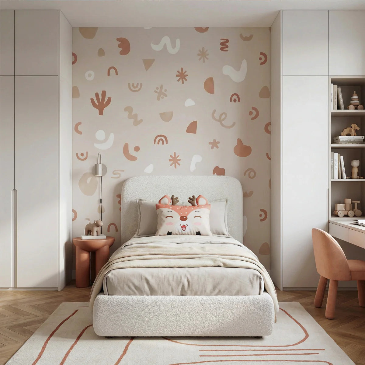 Zelesta Holley Kids Deer Pillow - Brown/Beige image