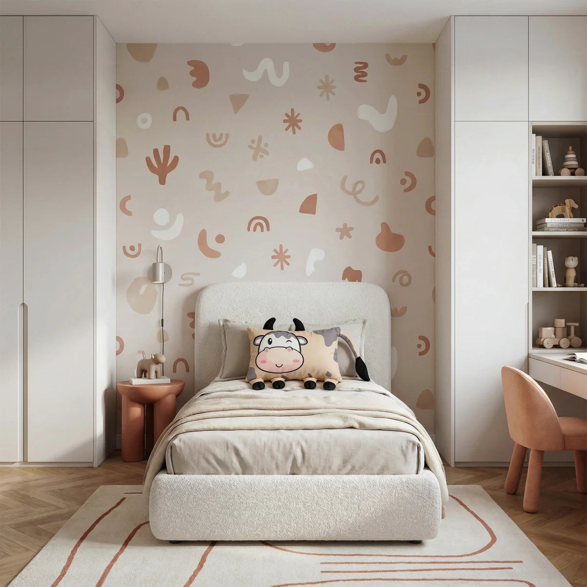 Zelesta Kids Koosje The Cow Pillow - Grey/Beige image