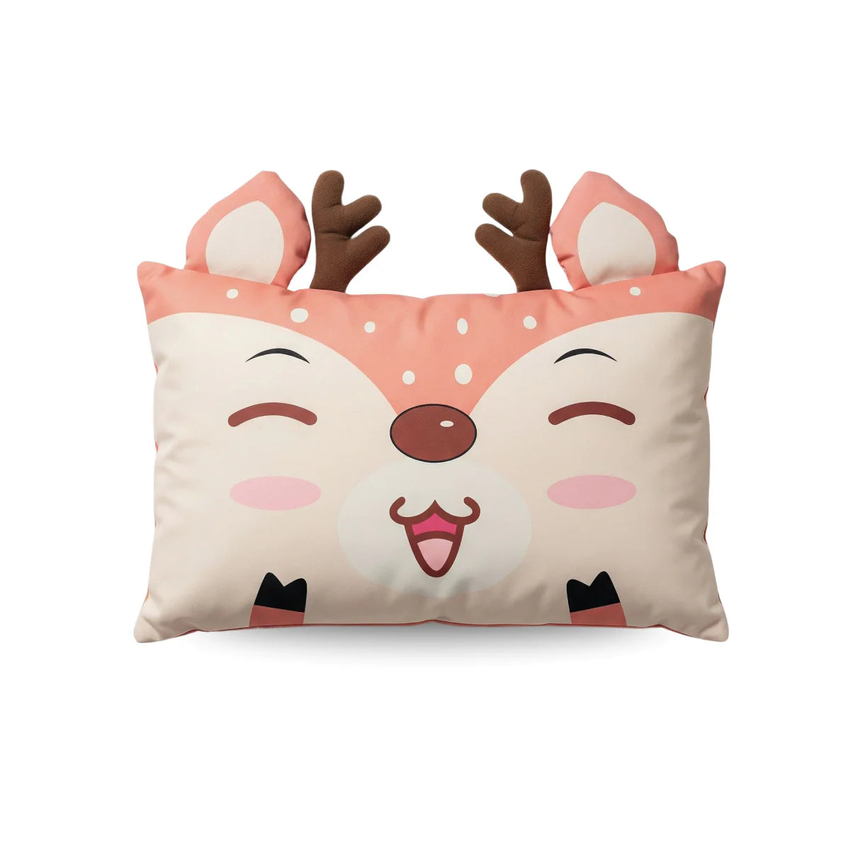 Zelesta Holley Kids Deer Pillow - Brown/Beige image