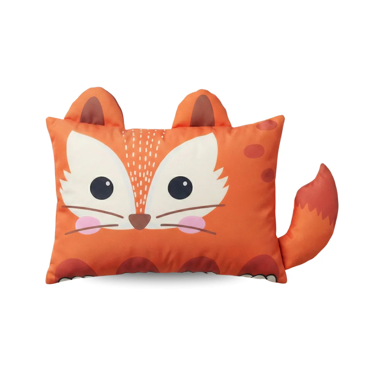 Zelesta Vinnie Fox Kids Pillow - Orange/Beige image