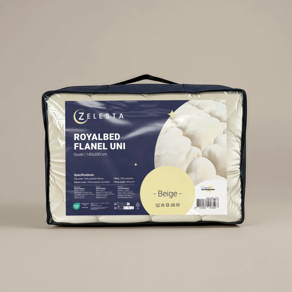Zelesta Special Flannel Uni Duvet - Beige