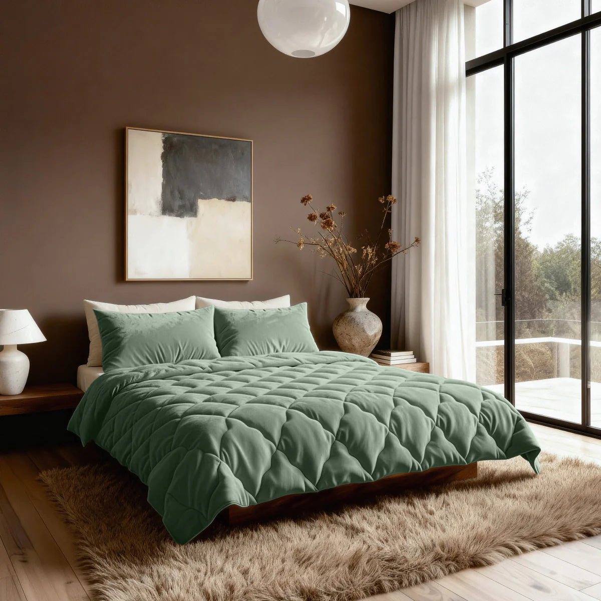 Zelesta Special Flannel Uni Duvet - Green