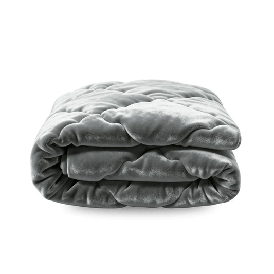 Zelesta Special Flannel Uni Duvet - Khaki folded on a white background, front view