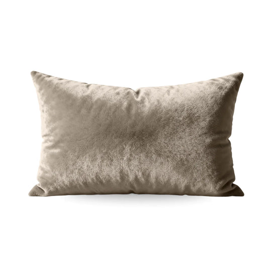 Zelesta Special Flannel Uni Pillowcase Set Of 2 in Taupe on a white background