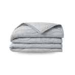 Zelesta Special Cooling Blend Summer Duvet - Warm Grey Linen folded on a white background