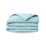 Zelesta Special Cooling Blend Summer Duvet - Fresh Mint Green folded on a white background