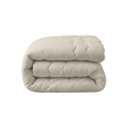 Zelesta Special Cooling Serene Summer Duvet - Cream White folded on a white background