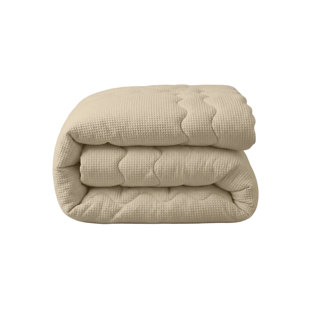 Zelesta Special Cooling Serene Summer Duvet - Sand folded on a white background