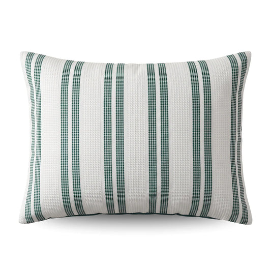 Zelesta Special Hampton Pillowcase Set Of 2 in Green on a white background