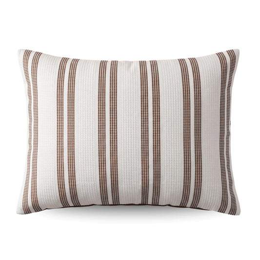 Zelesta Special Hampton Pillowcase Set Of 2 in Taupe on a white background