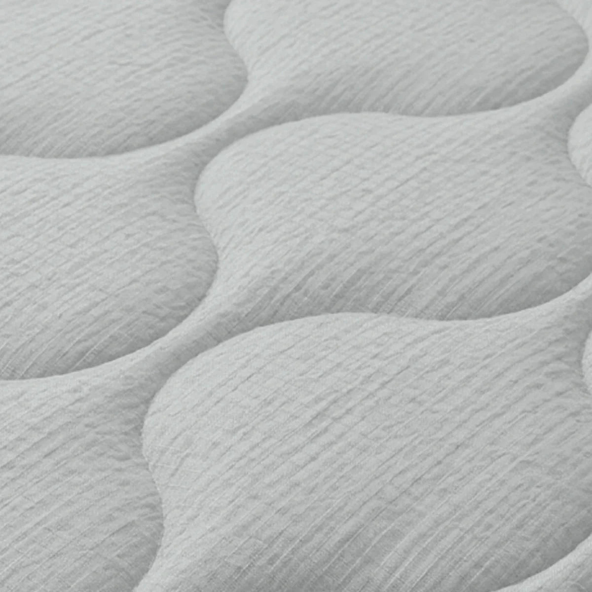Close-up of the seersucker texture and soft ice blue color of the Zelesta Special Seersucker Summer Duvet
