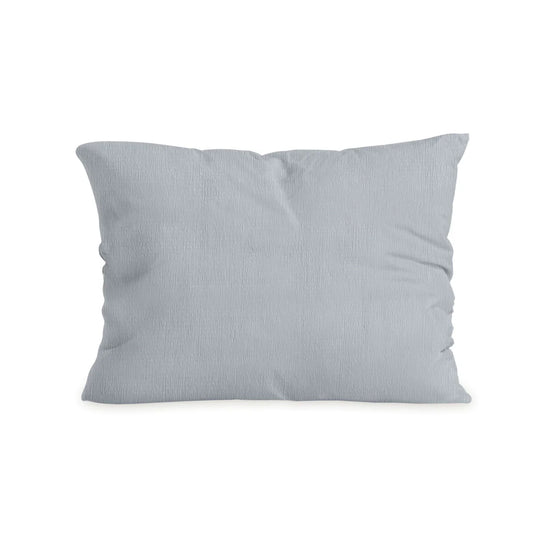 Zelesta Special Seersucker Pillowcase Set Of 2 in Pearlescent Blue on a white background