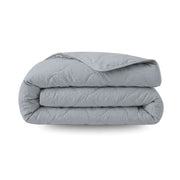 Zelesta Special Seersucker Summer Duvet - Pearly Blue folded on a white background