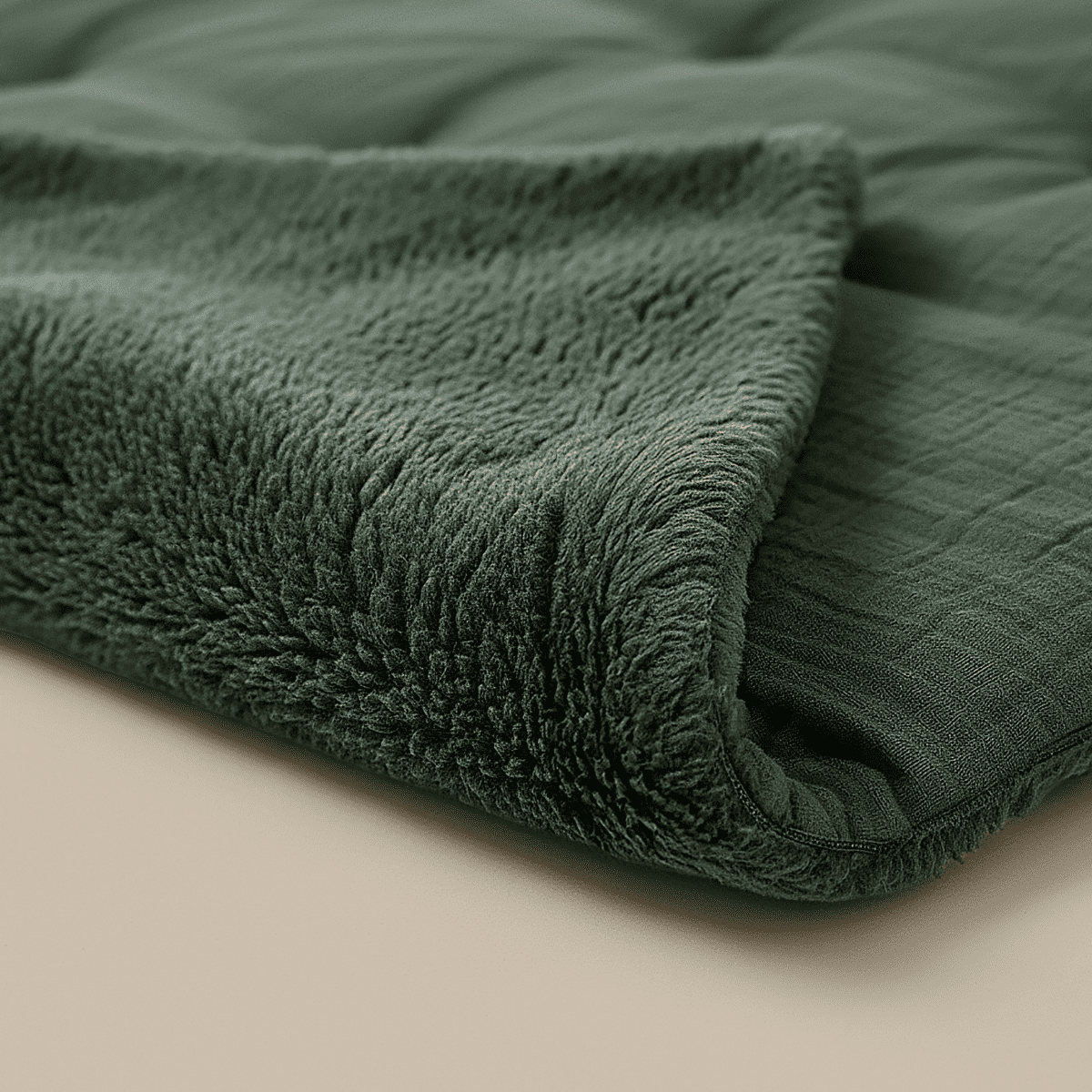 Zelesta Special Teddy Cotton Muslin Couette - Vert