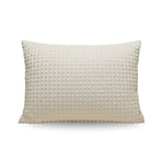 Zelesta Special Teddy Check Kussensloop Set van 2 - Crème