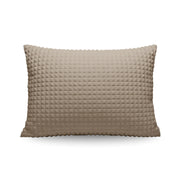 Zelesta Special Teddy Check Taies d'oreiller Lot de 2 - Taupe