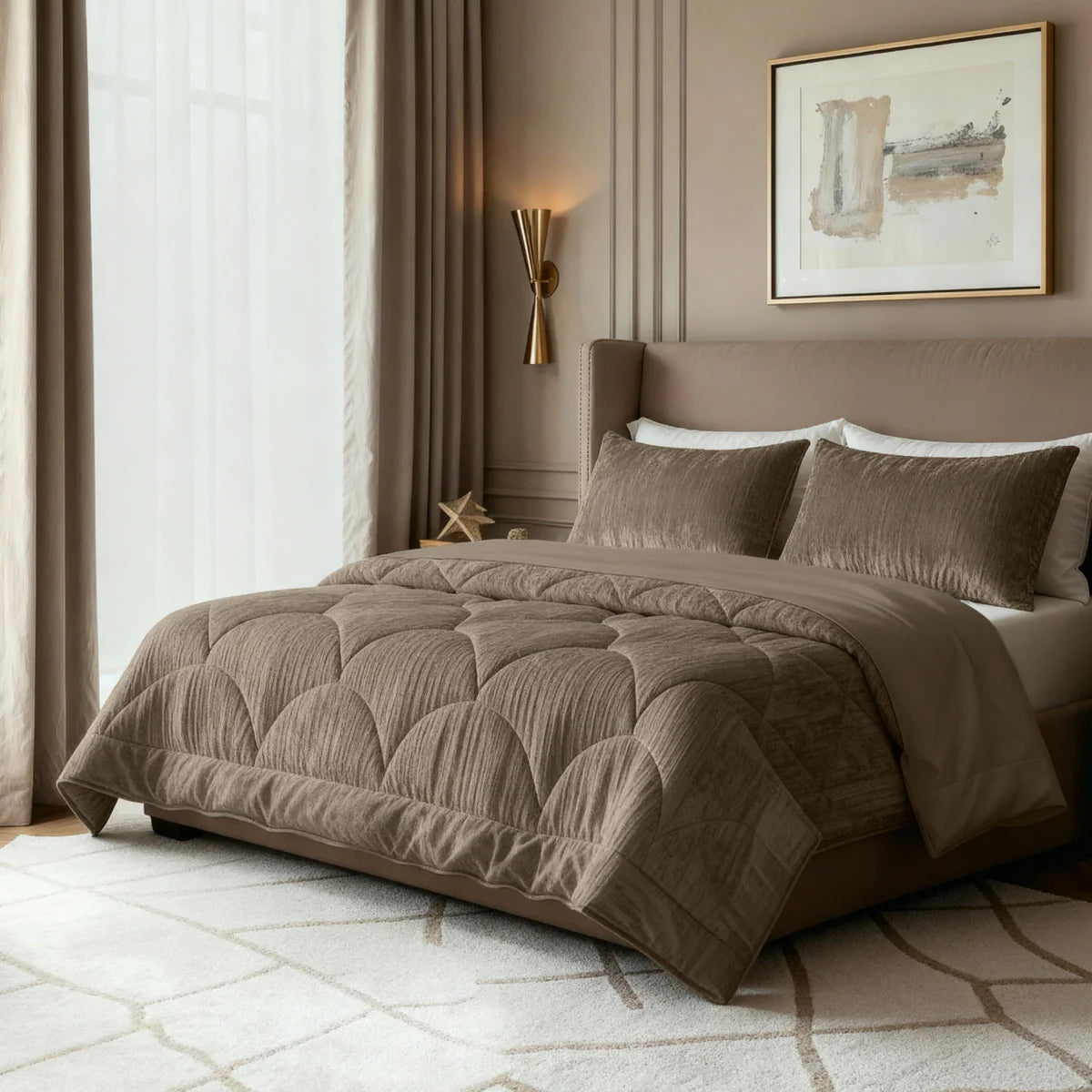 Zelesta Special Velvet Chic Couette - Taupe