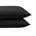 Zelesta Special Velvet Chic Taies d'oreiller Lot de 2 - Noir