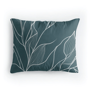 Zelesta Pure Design Cotton Pillowcase Set Of 2 - White Leaves