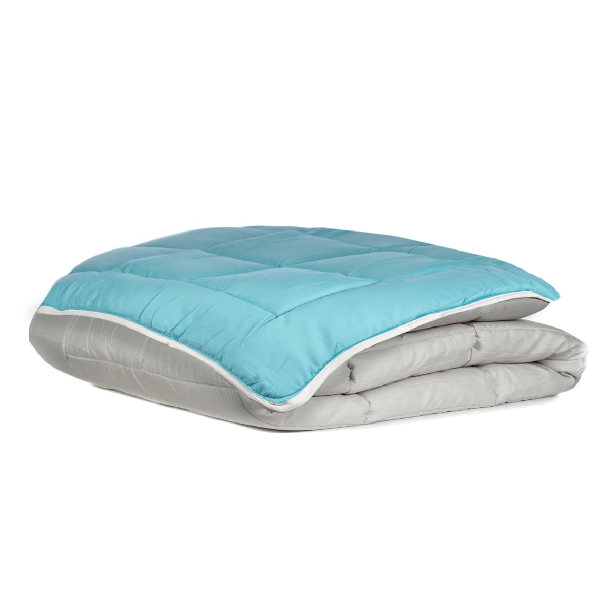 Zelesta Everyday Duo Summer Duvet - Light Grey & Sea Green
