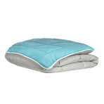 Zelesta Everyday Duo Summer Duvet - Light Grey & Sea Green