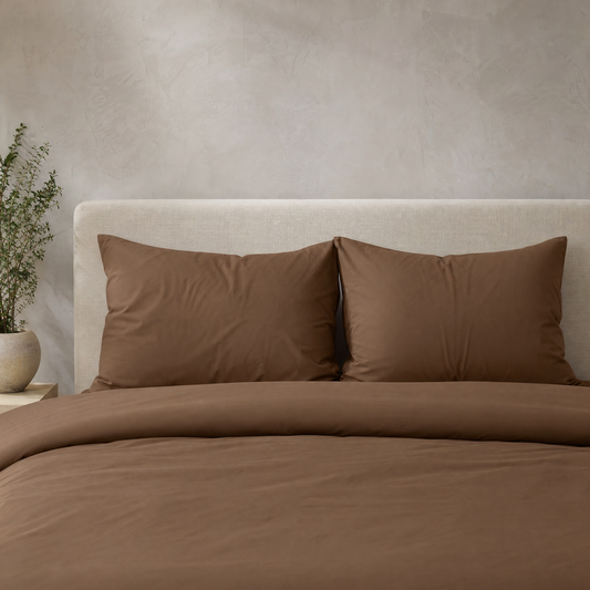 Zelesta Comfort Uni Kussenslopen Set Van 2 - Mokka