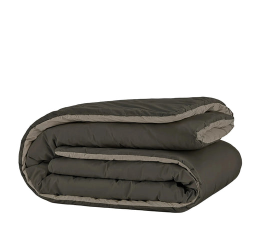 Zelesta Pure Duo Seamless Cotton Duvet - Black & Anthracite
