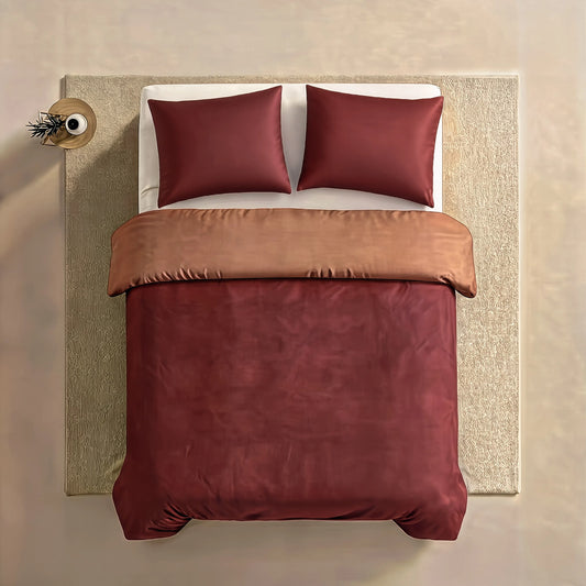 Zelesta Pure Duo Seamless Cotton Pillowcase Set Of 2 - Red